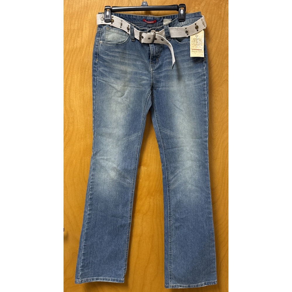 Unionbay Juniors Size 11 DaVinci Color Straight Leg W/belt